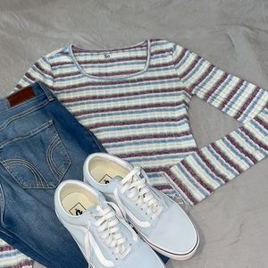 Multicolor Striped Long Sleeve Top